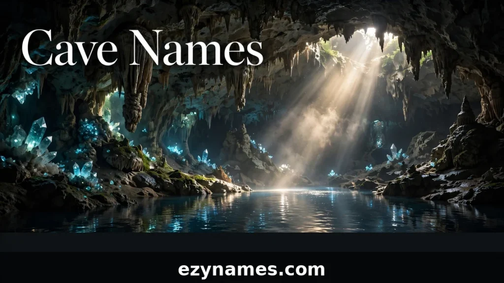 Cave Names - featured image | ezynames.com