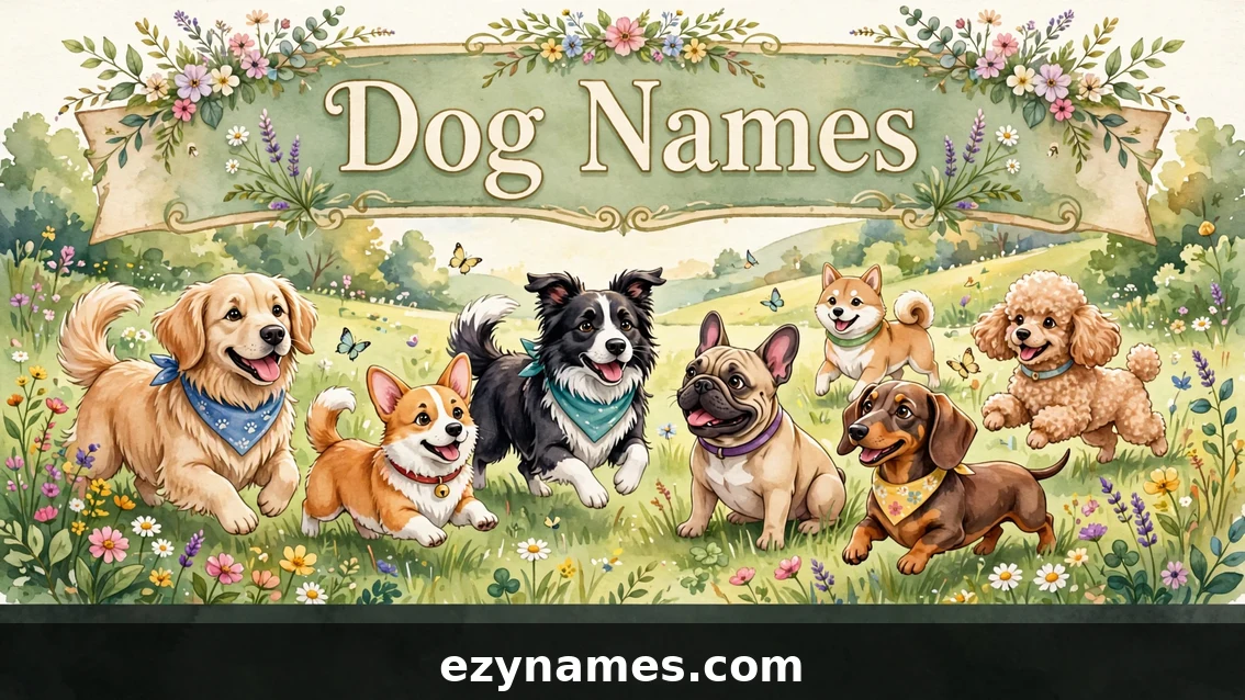 Dog Names - featured image | ezynames.com