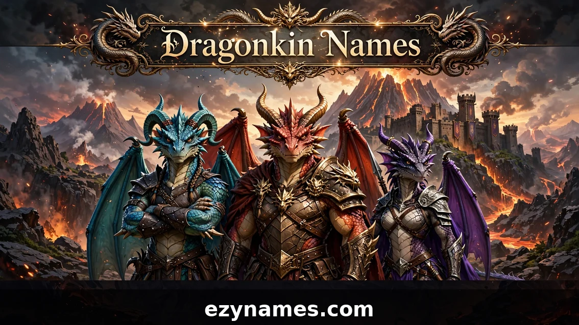 Dragonkin Names - featured image | ezynames.com