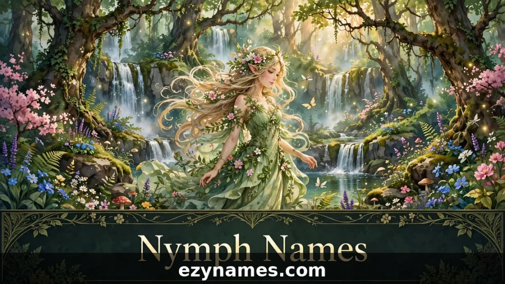 Nymph Names - featured image | ezynames.com