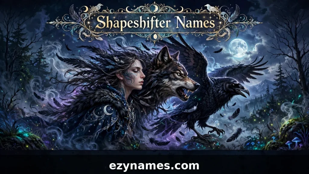 Shapeshifter Names - featured image | ezynames.com