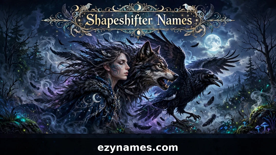 Shapeshifter Names - featured image | ezynames.com