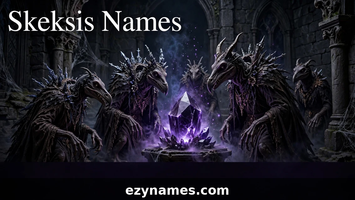 Skeksis Names - featured image | ezynames.com