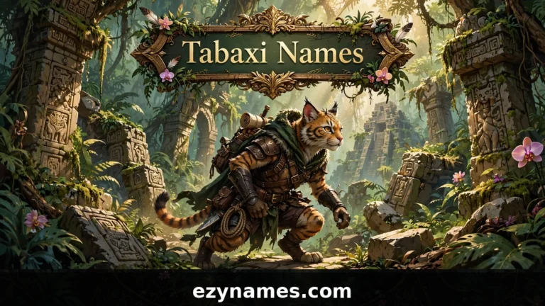 Tabaxi Names - featured image | ezynames.com