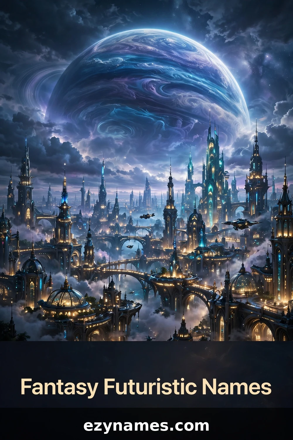 Illustration for Fantasy Futuristic Names - futuristic names inspiration