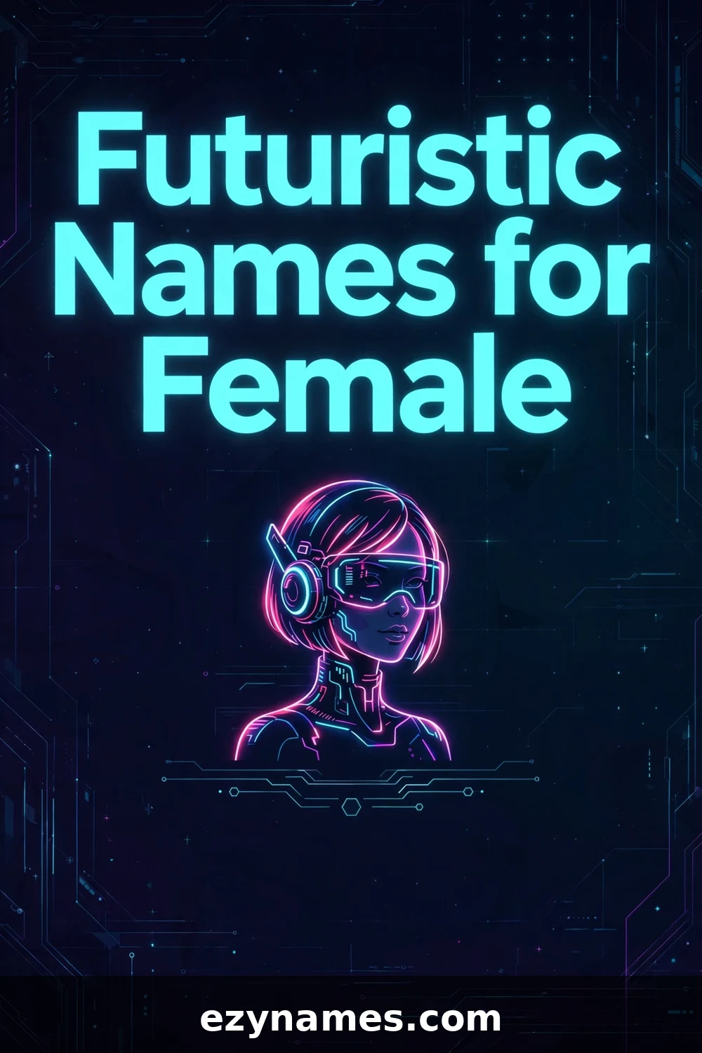Illustration for Futuristic Names for Female - futuristic names inspiration