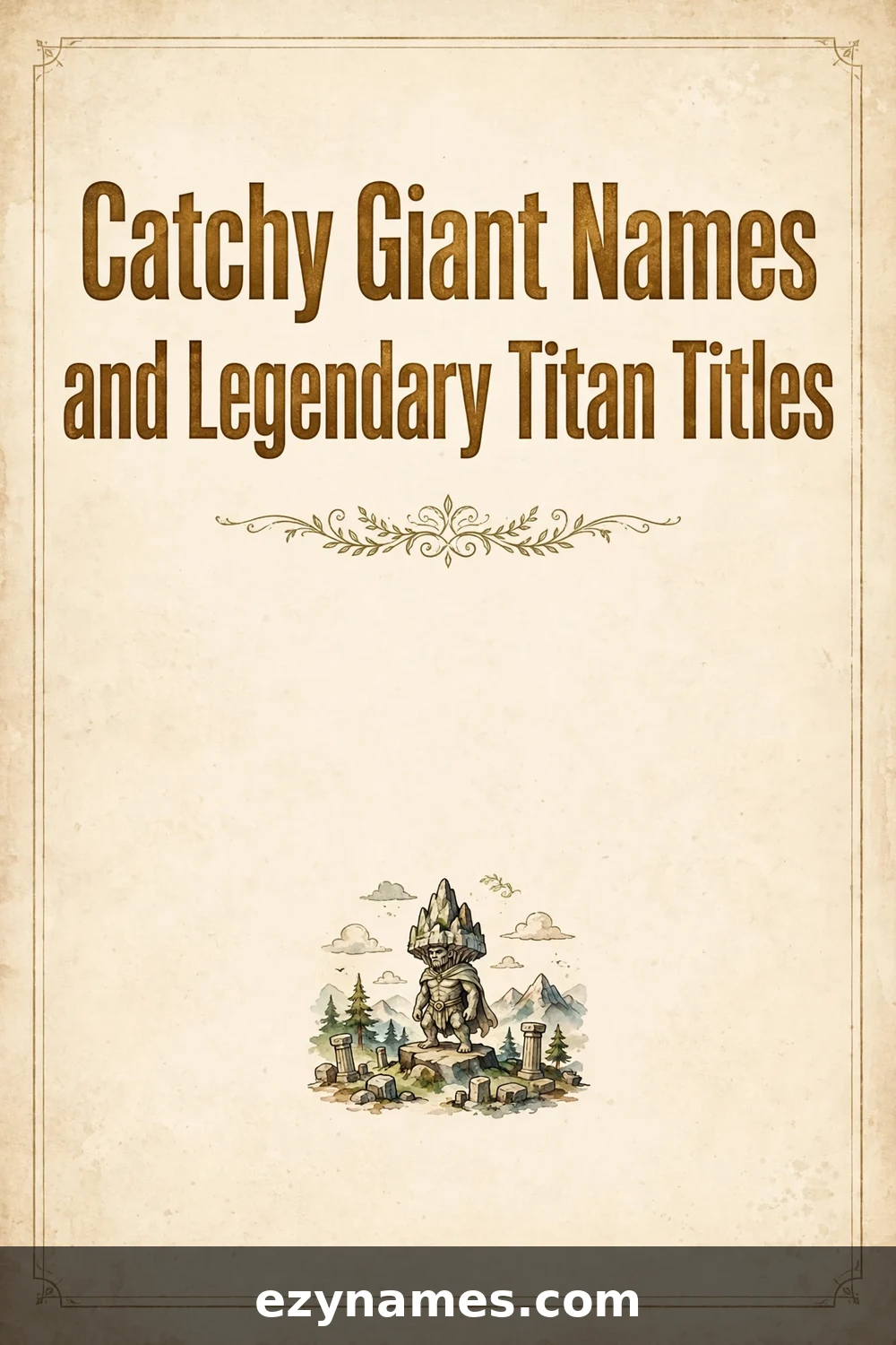 Illustration for Catchy Giant Names and Legendary Titan Titles - giant names