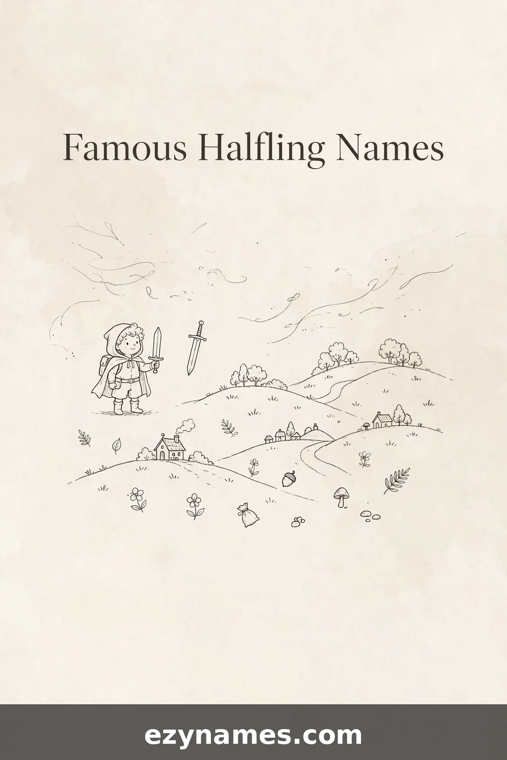 Famous Halfling Names - name ideas with meanings | ezynames.com