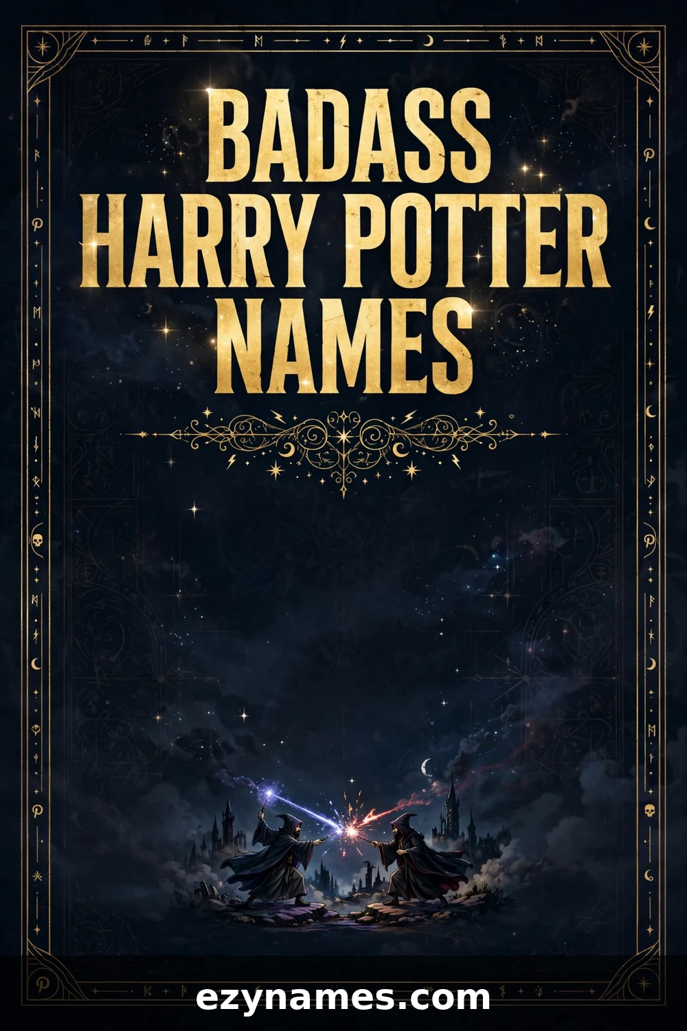 Illustration for Badass Harry Potter Names