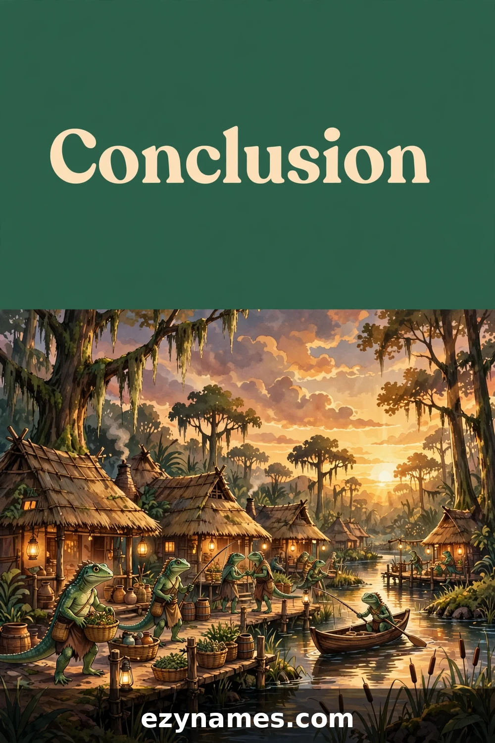 Illustration for Conclusion - lizardfolk names