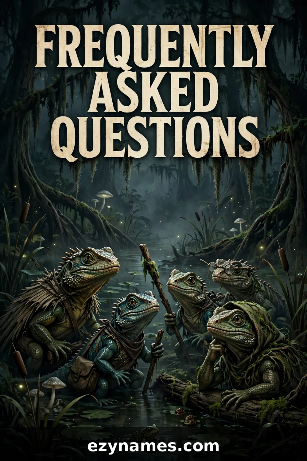 Illustration for Frequently Asked Questions - lizardfolk names