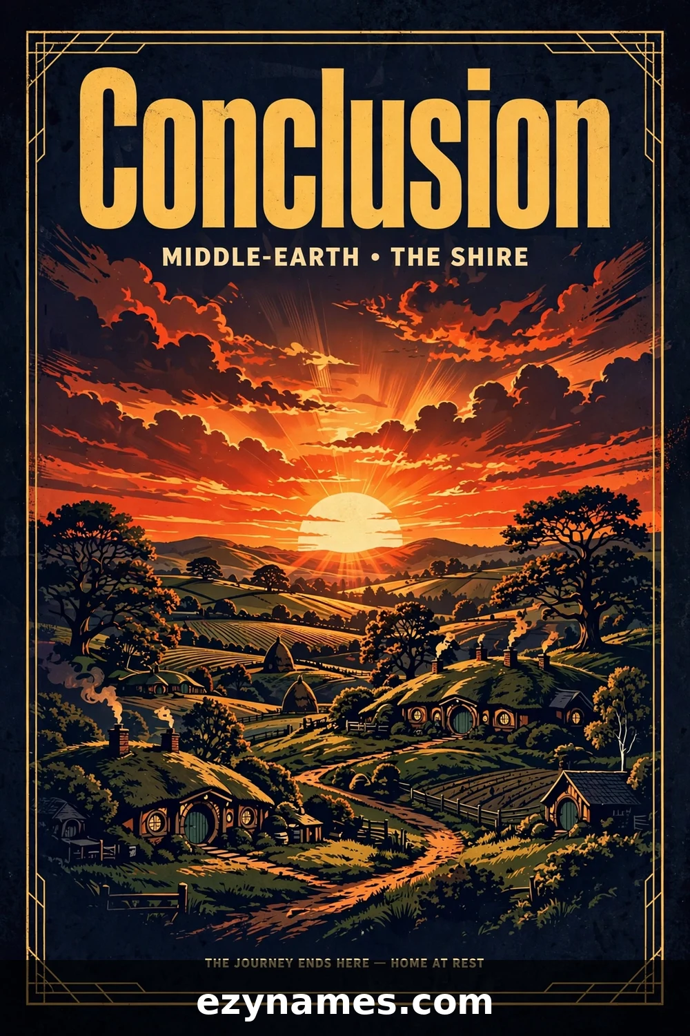 Illustration for Conclusion - Shire sunset