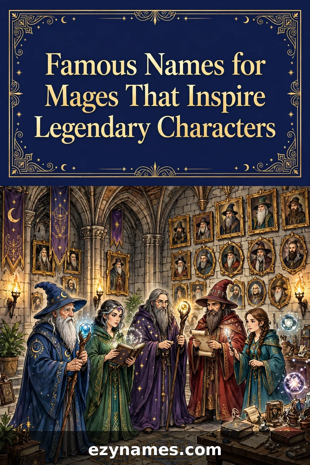 Illustration for Famous Names for Mages That Inspire Legendary Characters
