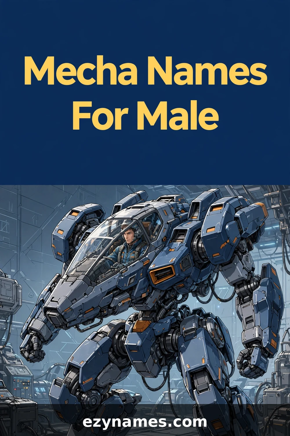 Illustration for Mecha Names For Male - mecha names
