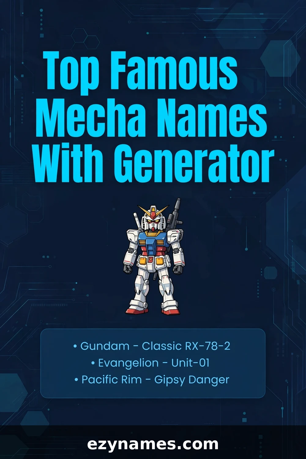 Illustration for Top Famous Mecha Names With Generator - mecha names