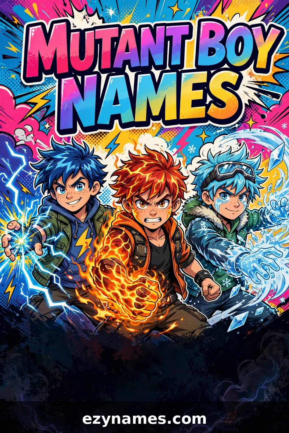 Mutant Boy Names - name ideas with meanings | ezynames.com