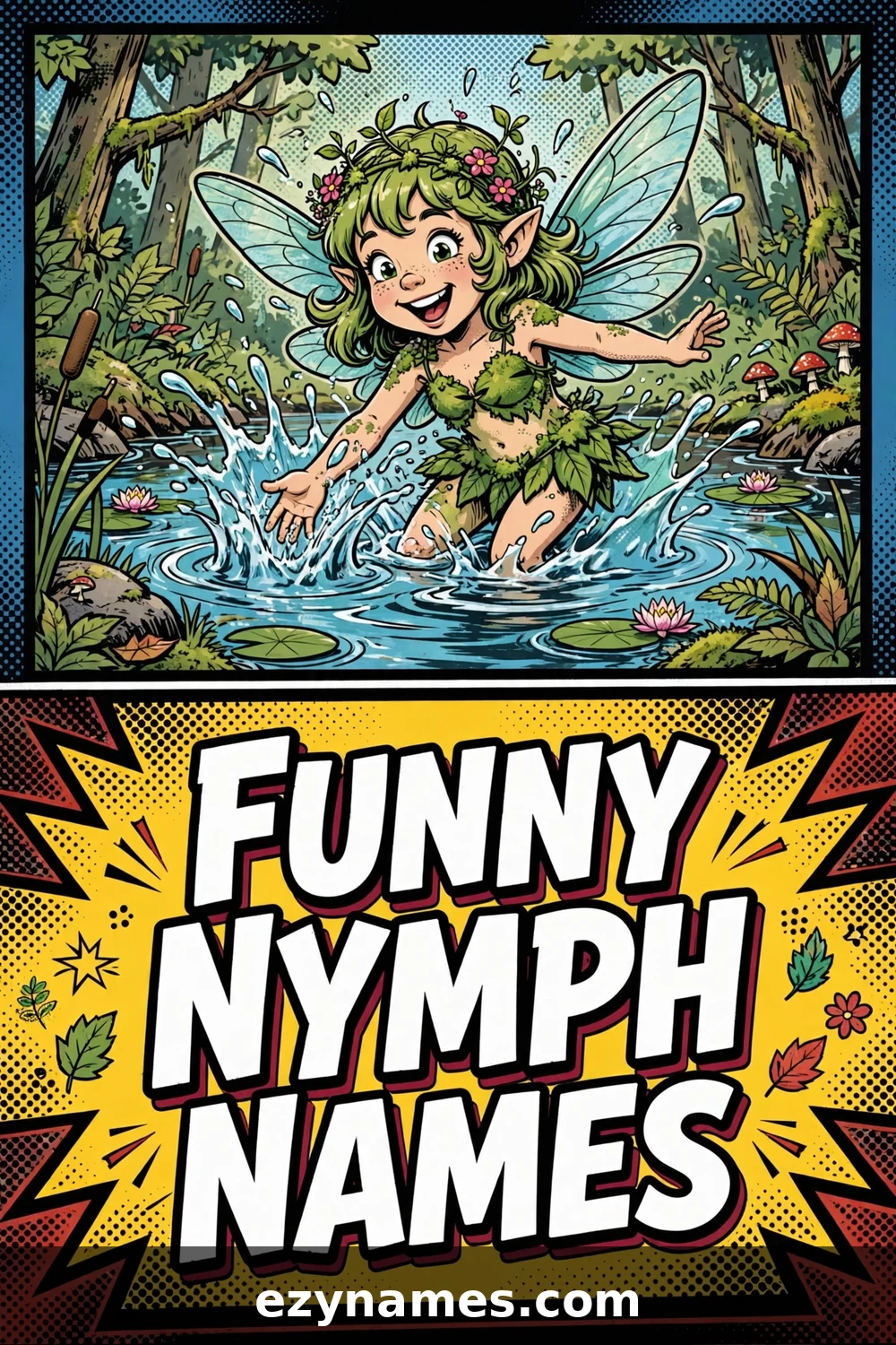 Funny Nymph Names - name ideas with meanings | ezynames.com