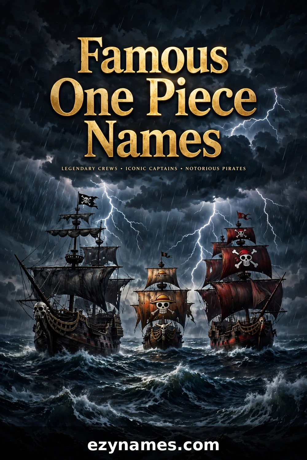 Illustration for Famous One Piece Names - legendary pirate ships