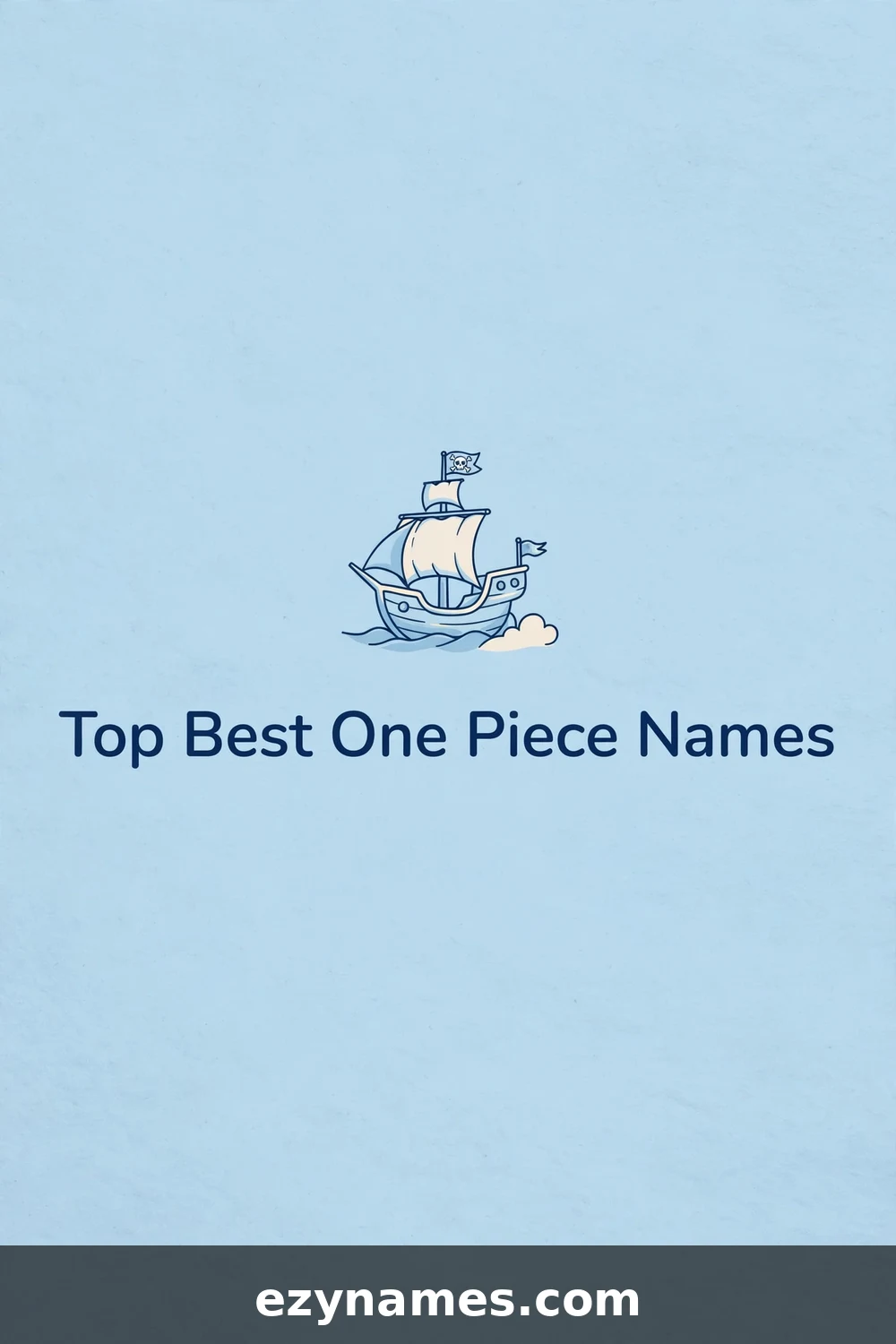 Illustration for Top Best One Piece Names - pirate ship doodle