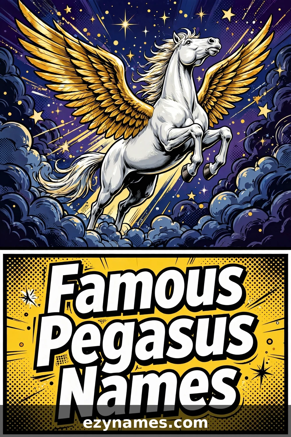 Famous Pegasus Names - name ideas with meanings | ezynames.com