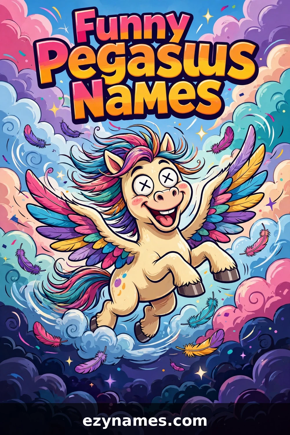 Funny Pegasus Names - name ideas with meanings | ezynames.com