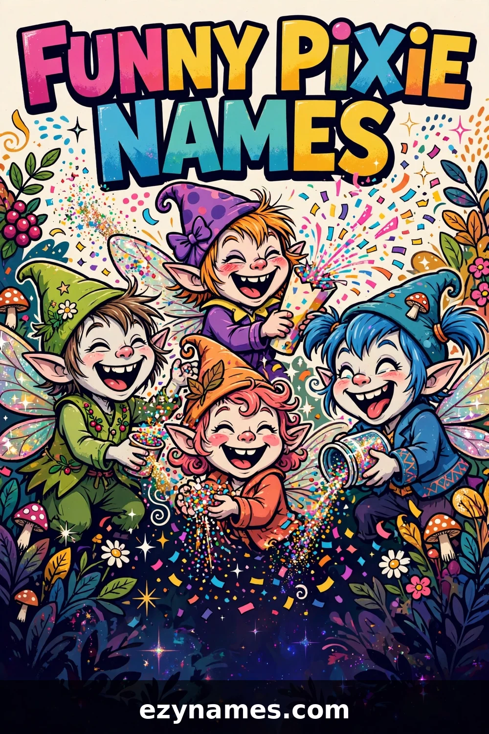 Funny Pixie Names - name ideas with meanings | ezynames.com