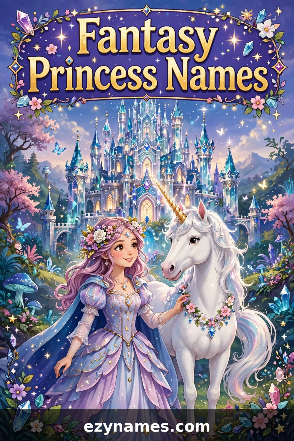 Illustration for Fantasy Princess Names - princess names inspiration