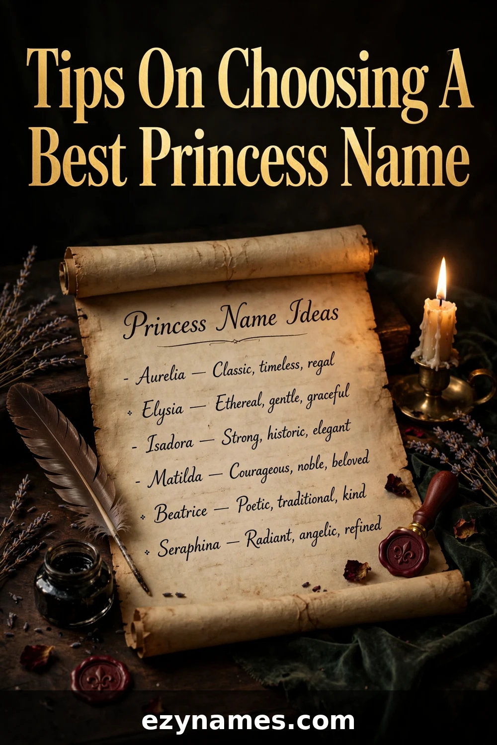 Illustration for Tips On Choosing A Best Princess Name - princess names inspiration