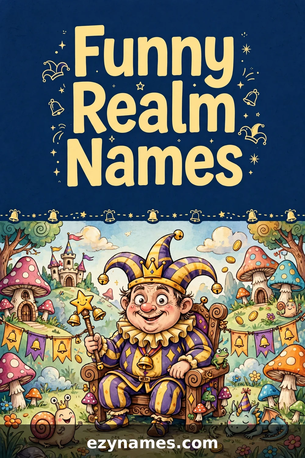 Illustration for Funny Realm Name Ideas - jester king