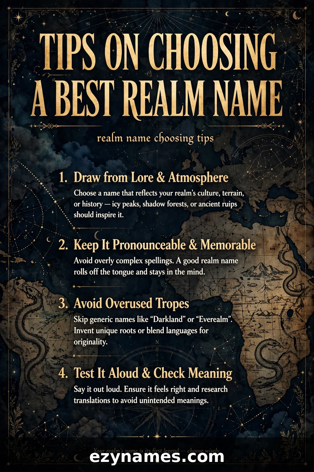 Illustration for Tips On Choosing A Best Realm Name - realm star maps