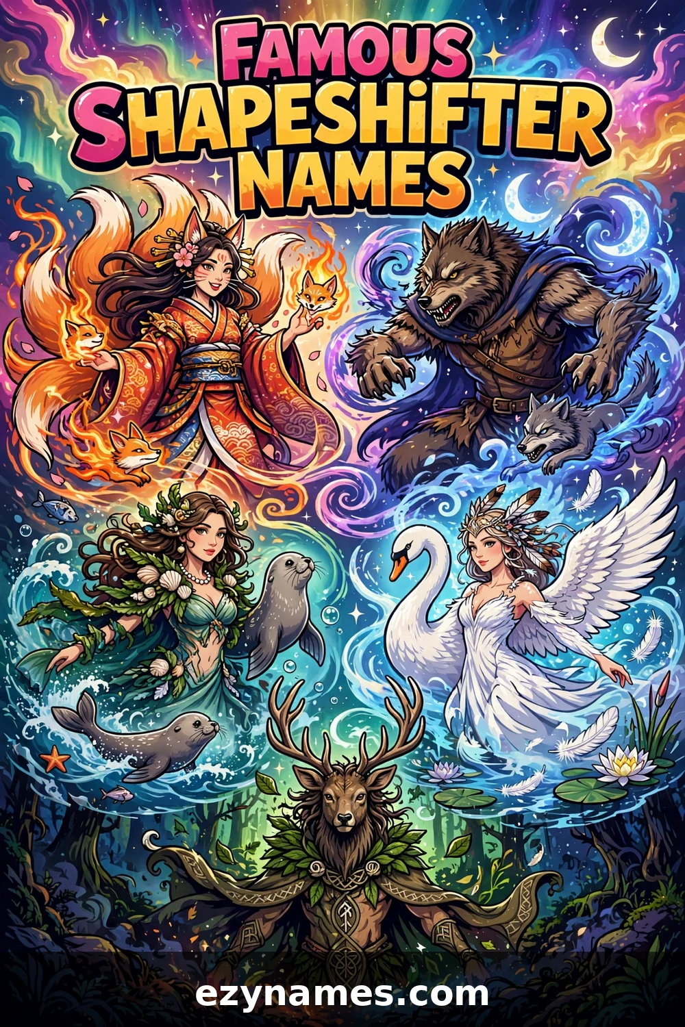 Famous Shapeshifter Names - name ideas with meanings | ezynames.com