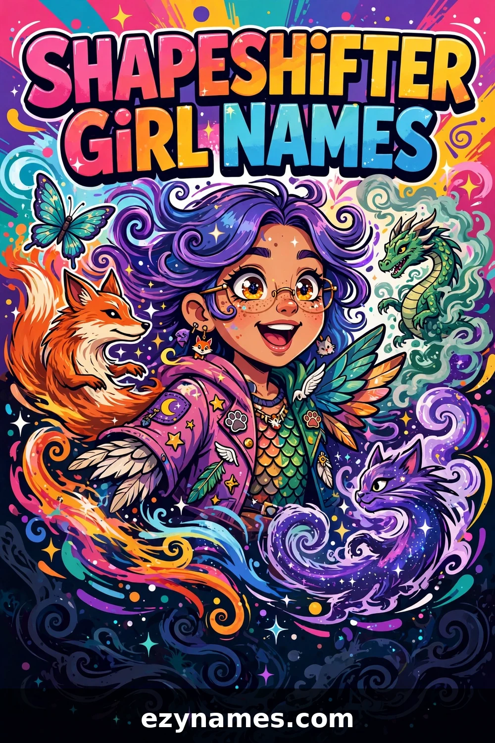 Shapeshifter Girl Names - name ideas with meanings | ezynames.com