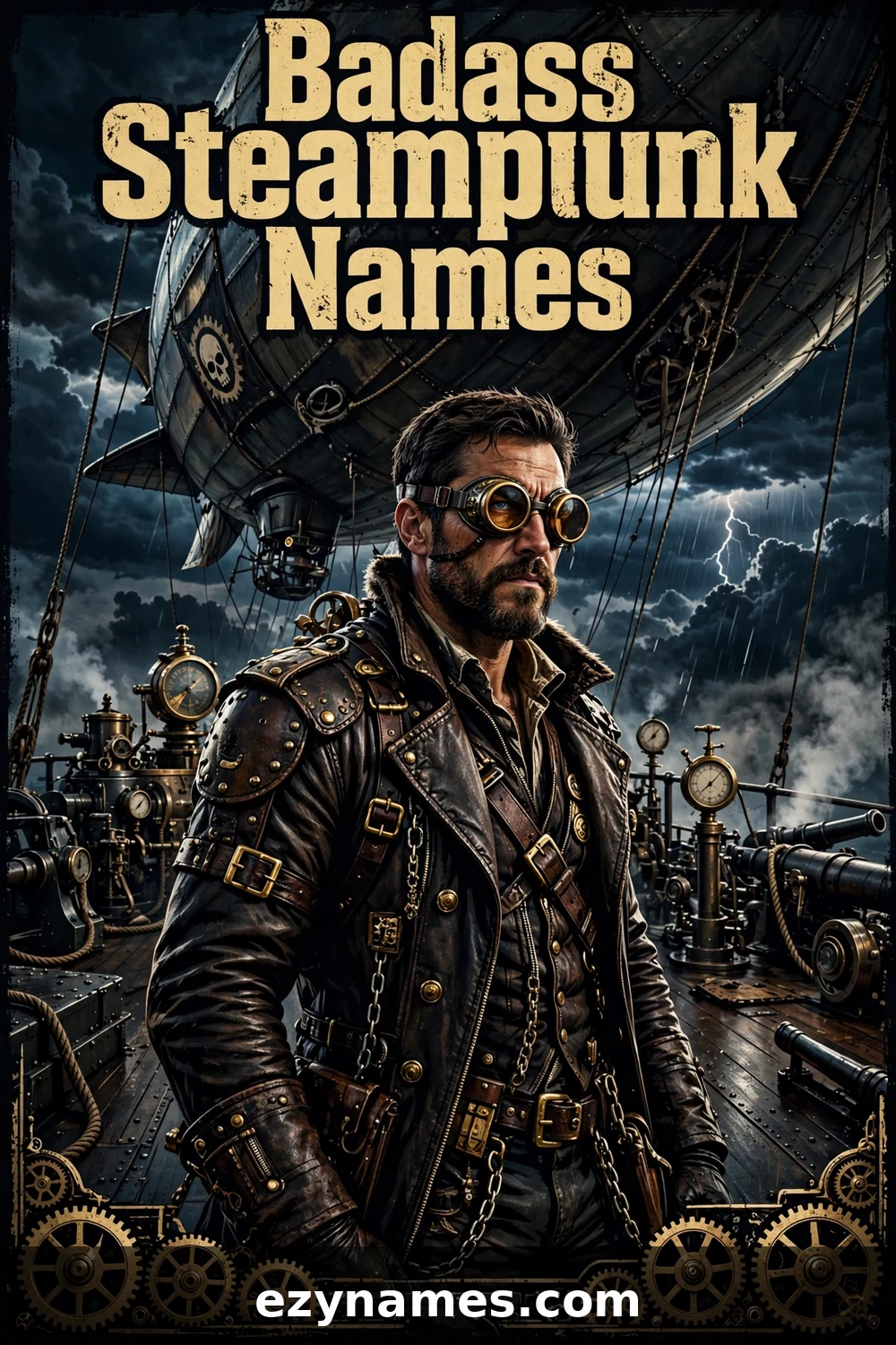 Illustration for Badass Steampunk Names - steampunk names inspiration