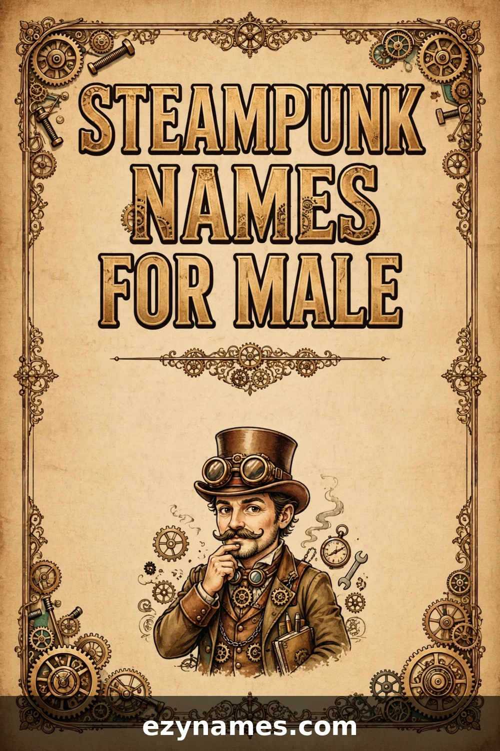 Illustration for Steampunk Names For Male - steampunk names inspiration