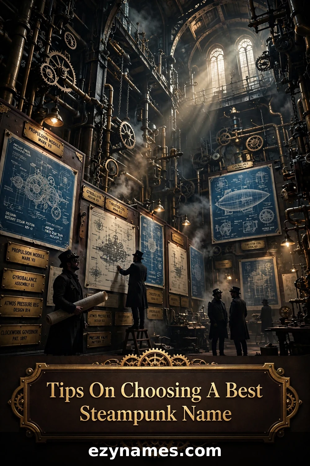 Illustration for Tips On Choosing A Best Steampunk Name - steampunk names inspiration