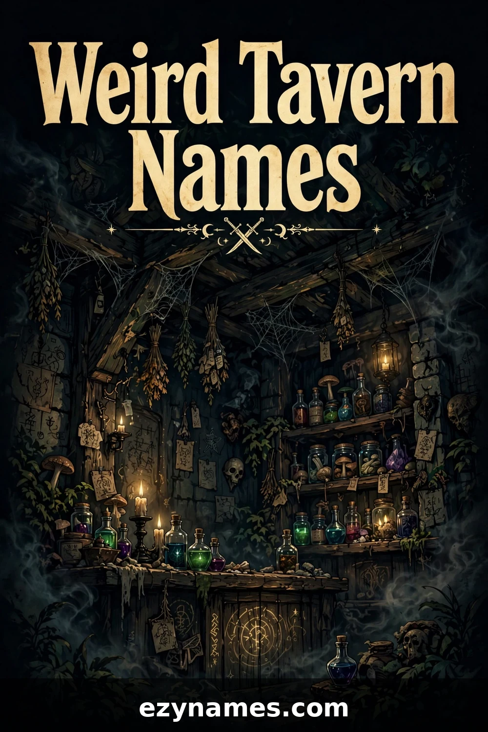 Illustration for Weird Tavern Names - tavern names