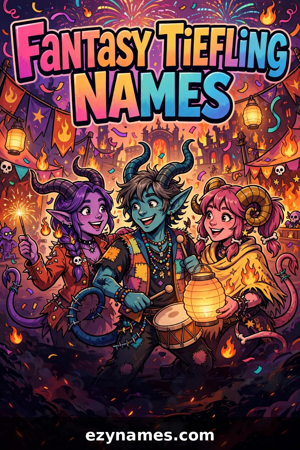 Fantasy Tiefling Names - name ideas with meanings | ezynames.com