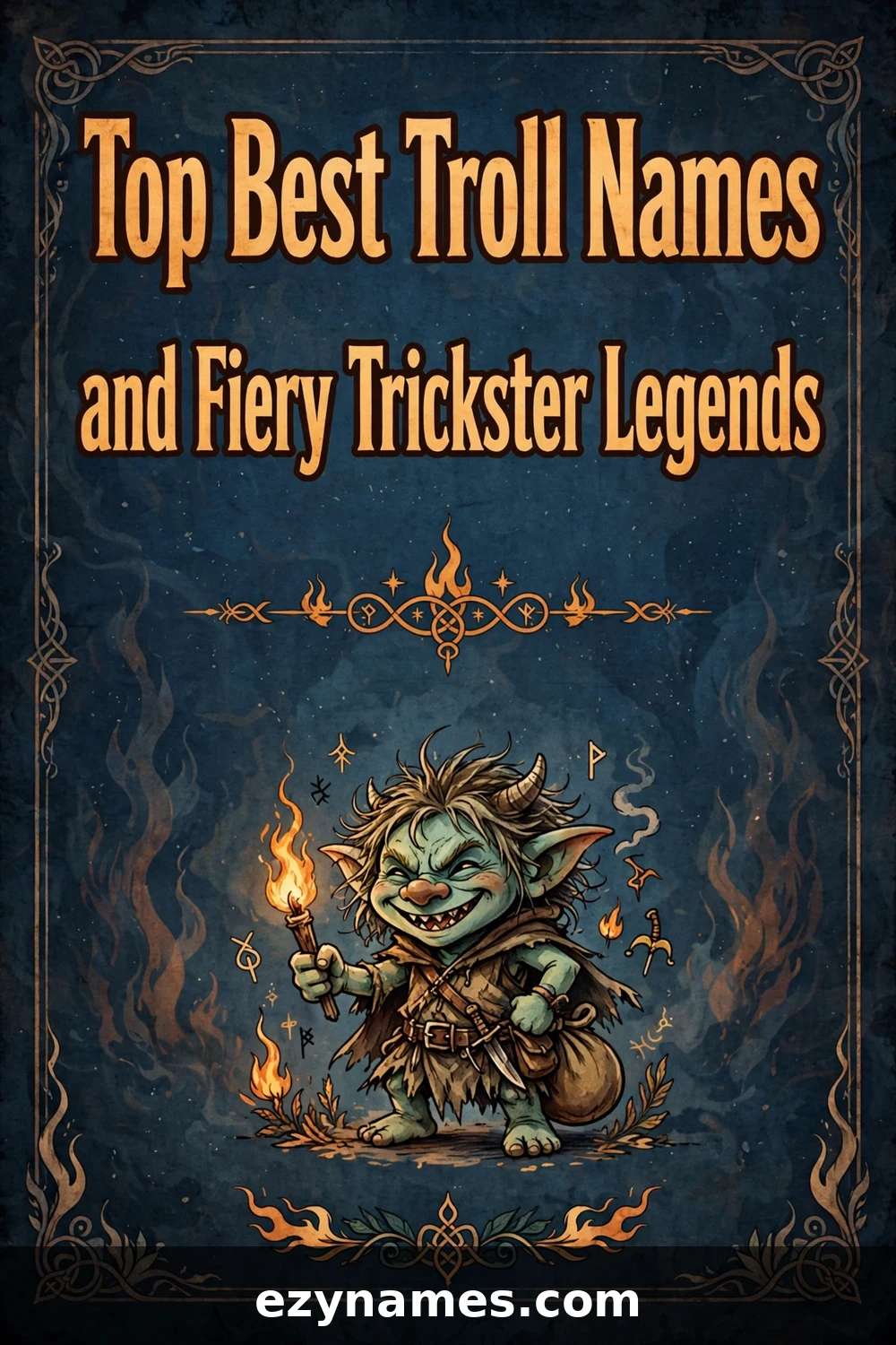 Illustration for Top Best Troll Names and Fiery Trickster Legends