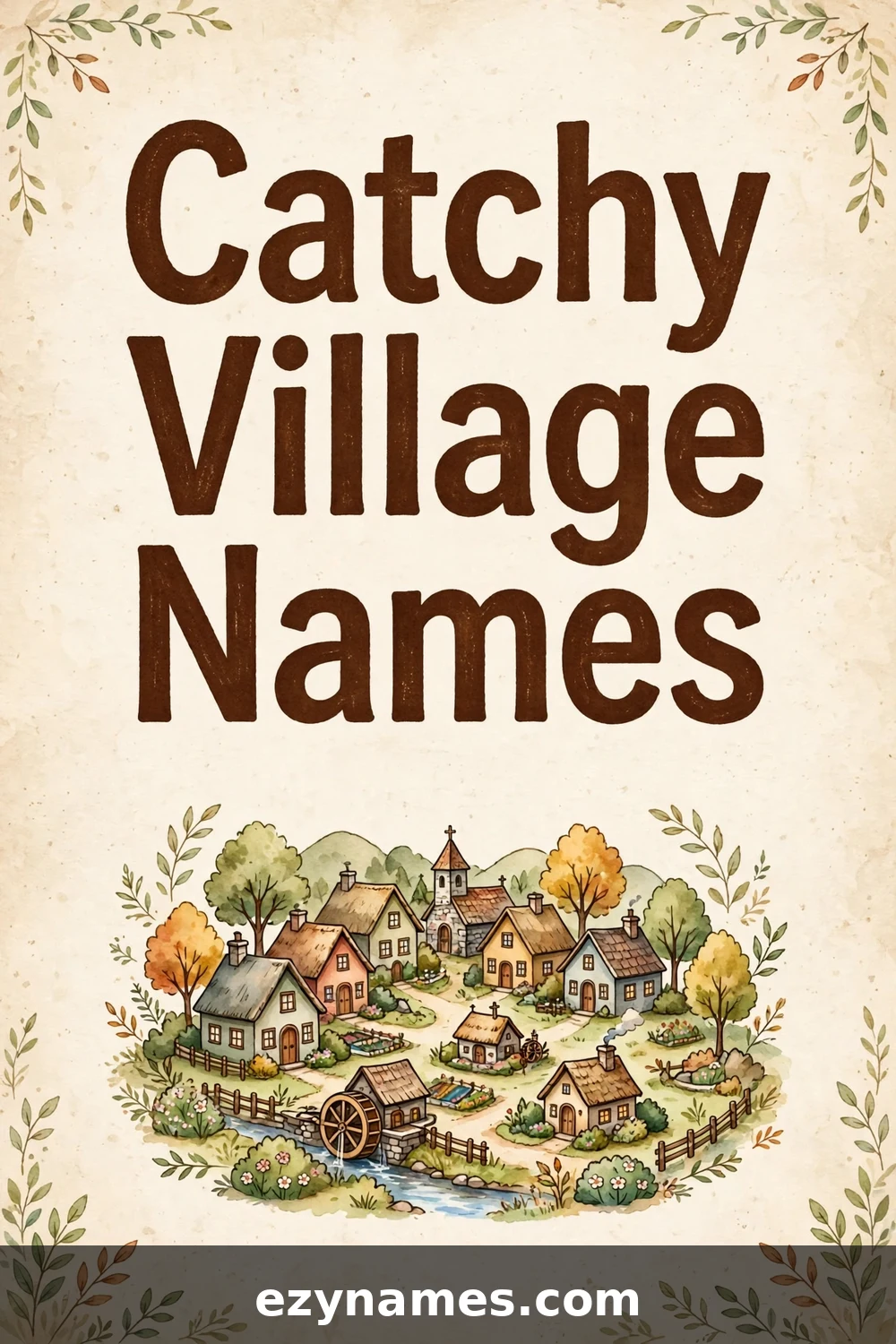 Illustration for Catchy Village Name Ideas - storybook village