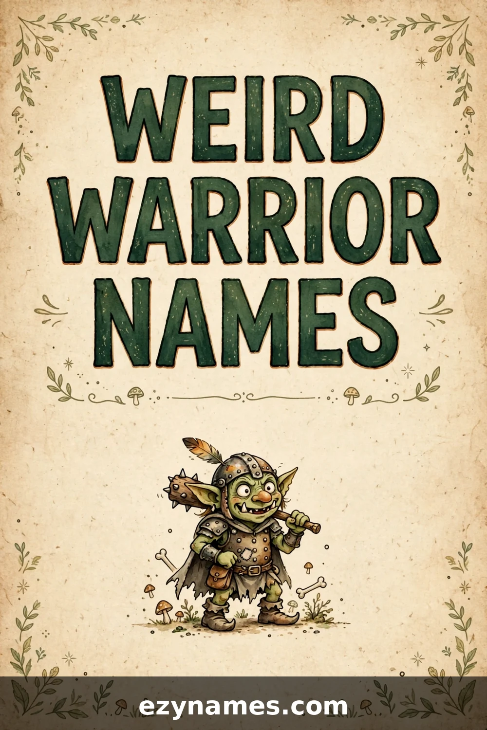 Illustration for Weird Warrior Names - goblin warrior
